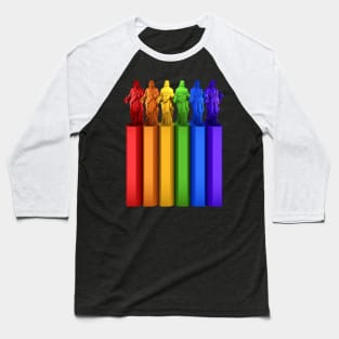 Rainbow Jesus Baseball T-Shirt